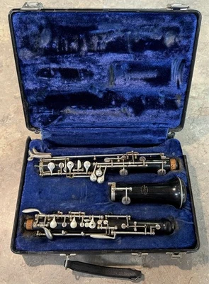 Oboe LaMarque vintage - madera, llaves de sistema de invernadero Foto 1 de 4
