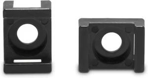 Cable Tie Mounting Base - Black - Mount Saddle Type Wire Holder - 10 Pack - Picture 1 of 9