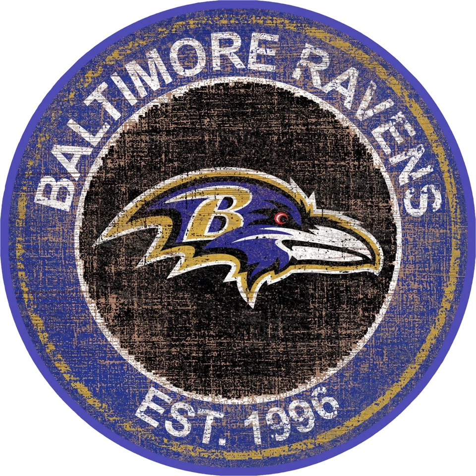 Pegatina/calcomanía de vinilo resistente a la intemperie con logotipo de Baltimore Ravens 09 Foto 1 de 1