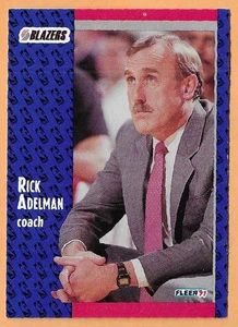 RICK ADELMAN PORTLAND TRAIL BLAZERS #166 FLEER 1991 - Picture 1 of 2
