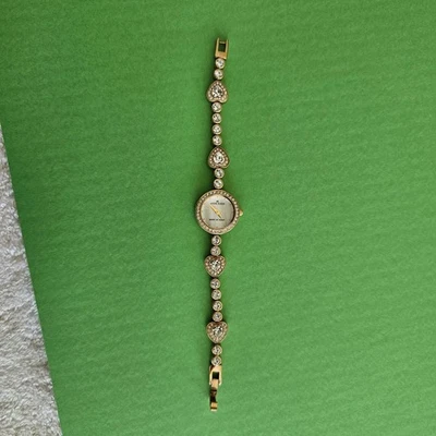 NEW FANCY HEART AND DIAMOND-THEMED ANNE KLEIN LADIES QUARTZ WATCH - Image 1 of 4