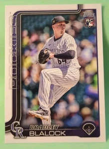 2025 Topps Serie 1 - Bradley Blalock #161 (RC) - Colorado Rockies - Imagen 1 de 2