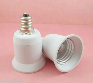 E12 to E27 Candelabra Socket Base LED Light Bulb Lamp Adapter Converter Holder - Picture 1 of 2