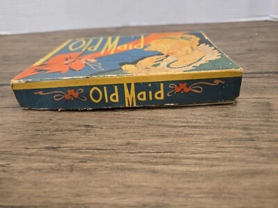 ANTIGUO Juego de Cartas Vintage 1937 WHITMAN Old Maid Foto 1 de 4