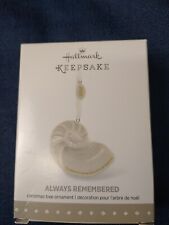 Hallmark Keepsake Christmas Ornament 2015 Always Remembered Porcelain Seashell