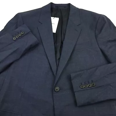 Theory Chambers SV Solid Blue Wool Suit Separate Jacket Sport Coat Mens Size 42L - Image 1 of 4