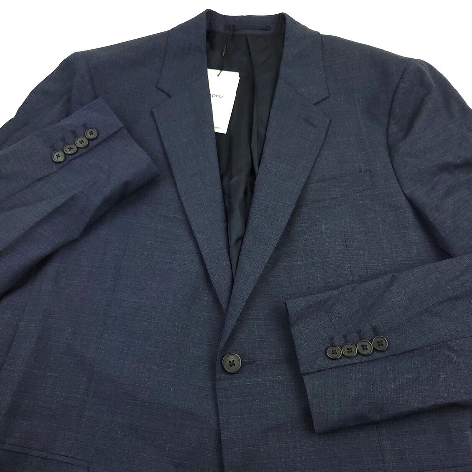 Theory Chambers SV Solid Blue Wool Suit Separate Jacket Sport Coat Mens Size 42L - Image 1 of 4