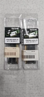 Patriot 8GB PC3-12800 16000MHz CL11 PSD38G1600L2S New Sealed - Image 1 of 2