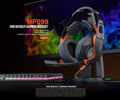 Gurren Buggie MeeTion HP099 RGB Computer Headphones for Games and Meetings - Image 1 of 4