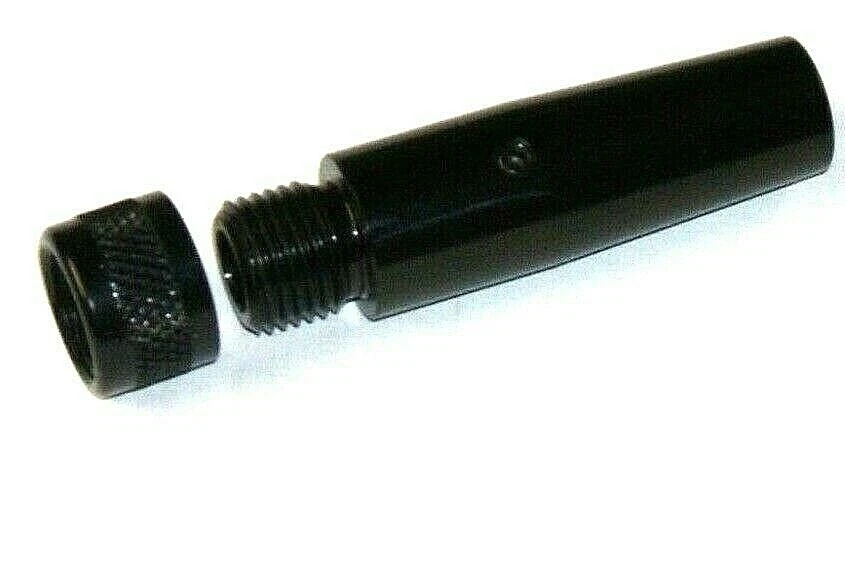 BLACK MUZZLE BRAKE / ADAPTER w/ Cap for Crosman 2240 2250 2300 2400 etc.