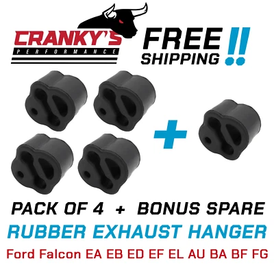 5x Rubber Exhaust Hanger Mounts - Ford Falcon AU BA BF EA EB ED EF EL FG '88-13 - image 1 of 4