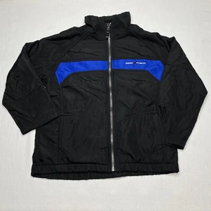 Zero Xposur Boys Jacket sz L Black Full Zip Fleece Lined Mock Neck Pockets - Picture 1 of 8