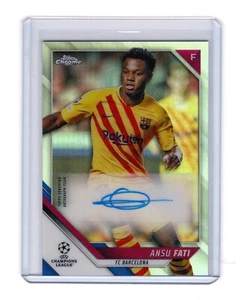 Ansu Fati 2021-22 Topps Chrome UEFA Auto Autograph FC Barcelona - Picture 1 of 2