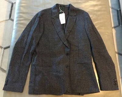 NWT Paul Smith Italy Mens Soho Slim Fit Plaid Wool Blend Jacket 52 42R 42L $895 - Image 1 of 4