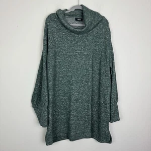 Maeve Anthropologie grün Wasserfallausschnitt Tunika Pullover Plus Größe 2X - Bild 1 von 5