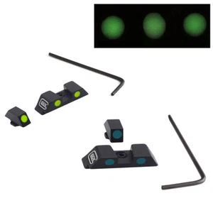 GLOW In The Dark NIGHT Sights For Glock Luminous Front And Rear Sight - Picture 1 of 13