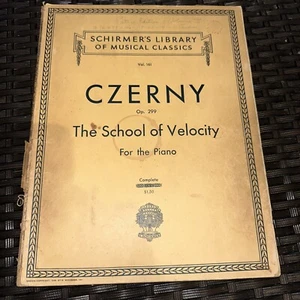 Schirmer's Library Of Musical Classics Czerny OP.299 The School Of Velocity 1939 - Picture 1 of 15
