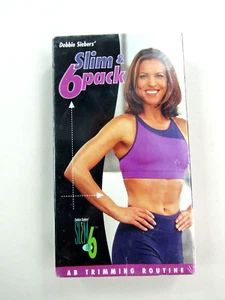 Debbie Siebers Slim & 6 Pack VHS Sealed New Exercise Workout Slim in 6 AB Trim - Picture 1 of 6