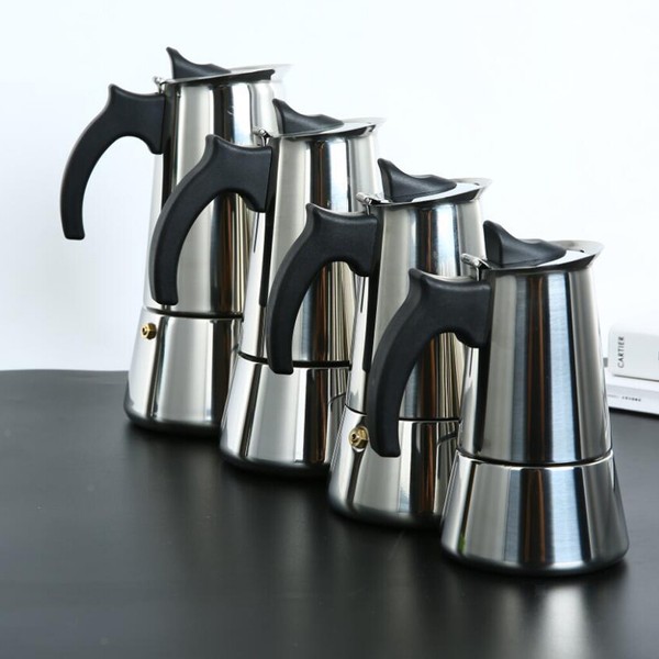 Pezzetti Luxexpress Cafetera Black Aluminum Stovetop Coffee Maker Moka  9 Cups Photo Related