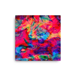 The Colors Between Colors I 16”x16”/40.6x40.6cm Original Artwork Canvas Print - Picture 1 of 1