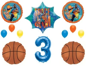 Space Jam 2 3rd Birthday Looney Tunes Party Basketball balloons Decoration Bugs - Picture 1 of 1