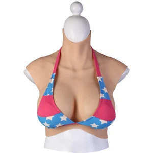 Plus Size Silicone Breast Forms Plates Fake Boobs For Large Frame Crossdresser - Picture 1 of 12