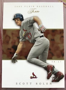 Scott Rolen 2005 Fleer Flair #36 St. Louis Cardinals MLB Hall Of Fame - Picture 1 of 5
