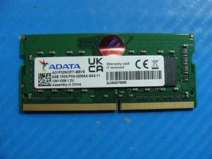 HP 14-fq1025nr ADATA 8GB 1Rx8 PC4-3200AA SO-DIMM Memory RAM AO1P32NC8T1-BBVS - Afbeelding 1 van 2