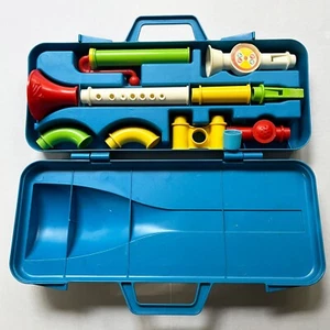 Fisher Price Crazy Combo Horn Set Complete Vintage #604 Vintage 1983 Musical Toy - Picture 1 of 9