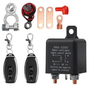 Universal Auto Pkw Batterie Trennrelais Trennschalter mit 2x Fernbedienung 12V - Bild 1 von 10
