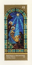 ARGENTINIEN Argentina 3303 ** WEIHNACHTEN Geburt Jesus Kirchenfenster CHRISTMAS