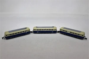 N Scale Arnold Railcar 3 Piece Set 2 Dummy One Powered No Box - Picture 1 of 6