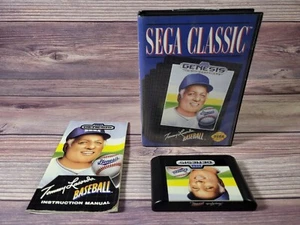 Tommy Lasorda Baseball (Sega Genesis, 1989) Juego COMPLETO ESTUCHE Y MANUAL - PROBADO - Imagen 1 de 12