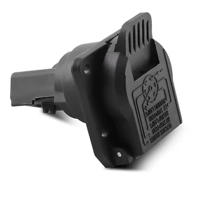 7 WAY ROUND TRAILER TOW WIRING PLUGIN CONNECTOR for Dodge Ram 1500 2003 2007 - Imagen 1 de 6