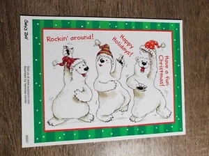 1 sheet Suzy's Zoo Polar Bear Christmas Stickers ****BONUS**** - Picture 1 of 3