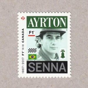 FORMULA-1, F1 = AYRTON SENNA = stamp from MiniSheet MNH Canada 2017 #2992c - Picture 1 of 1