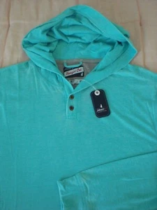 Johnnie-O Hangin’ Out “Zed” L/S Hoodie T-Shirt, NWT - Mens M - 2XL; Blue, $138 - Picture 1 of 11