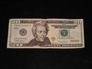 20 $ (ZWANZIG DOLLAR) SPEZIELLE SERIENNUMMER BANKNOTE -- GEBURTSTAG/JUBILÄUMSDATUM - Bild 1 von 12