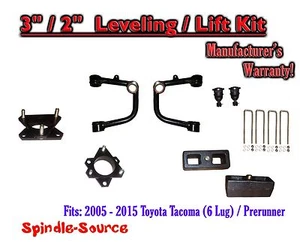 3" / 2" Lift Kit + TUBULAR Upper Arms UCA, fits 2005 - 2021 Toyota Tacoma - Foto 1 di 1