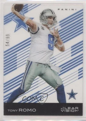 2015 Panini Clear Vision Blue /99 Tony Romo #22 - Image 1 of 2