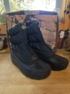 Nuevas botas de invierno Sorel Spirit Thermo Plus negras para mujer 10 NOS - Imagen 1 de 9