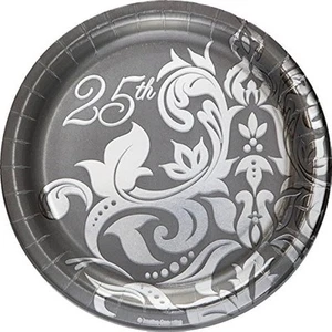 Creative Converting - Party-Teller, Silber-Hochzeit 18er-Pack - Papier (SG24849) - Bild 1 von 1