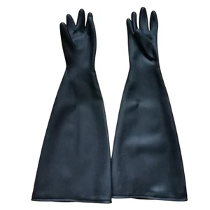 Latex Gloves Resistant Rubber PPE Industrial Work Protective - Picture 1 of 7