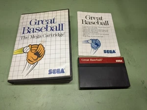 Great Baseball Sega Master System Complete in Box - Picture 1 of 5