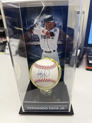 San Diego Padres Fernando Tatis Jr. Signed Ball In A Fernando Tatis Case - Image 1 of 3