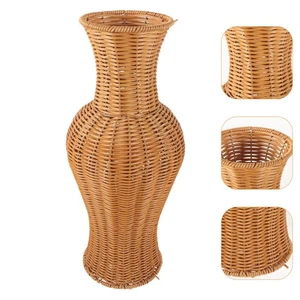Vaso fiori essiccati da ufficio composizione floreale vaso decorativo da terra - Foto 1 di 12