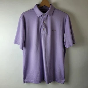 Greg Norman Shark Golf Men Size S Purple Logo Playdry T-Shirt Casual Smart - Picture 1 of 12
