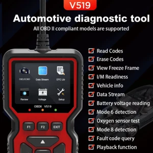 OBD2 Scanner Live Data V519 Professional Mechanic Diagnostic Code Reader Tool - Picture 1 of 6