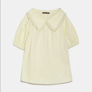 ZARA PETER PAN COLLAR BLOUSE 9878/023 - Picture 1 of 7