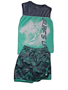Boys set Place Sport medium tank & s/p 5/6 drawstring stretch waist shorts ks - Picture 1 of 3